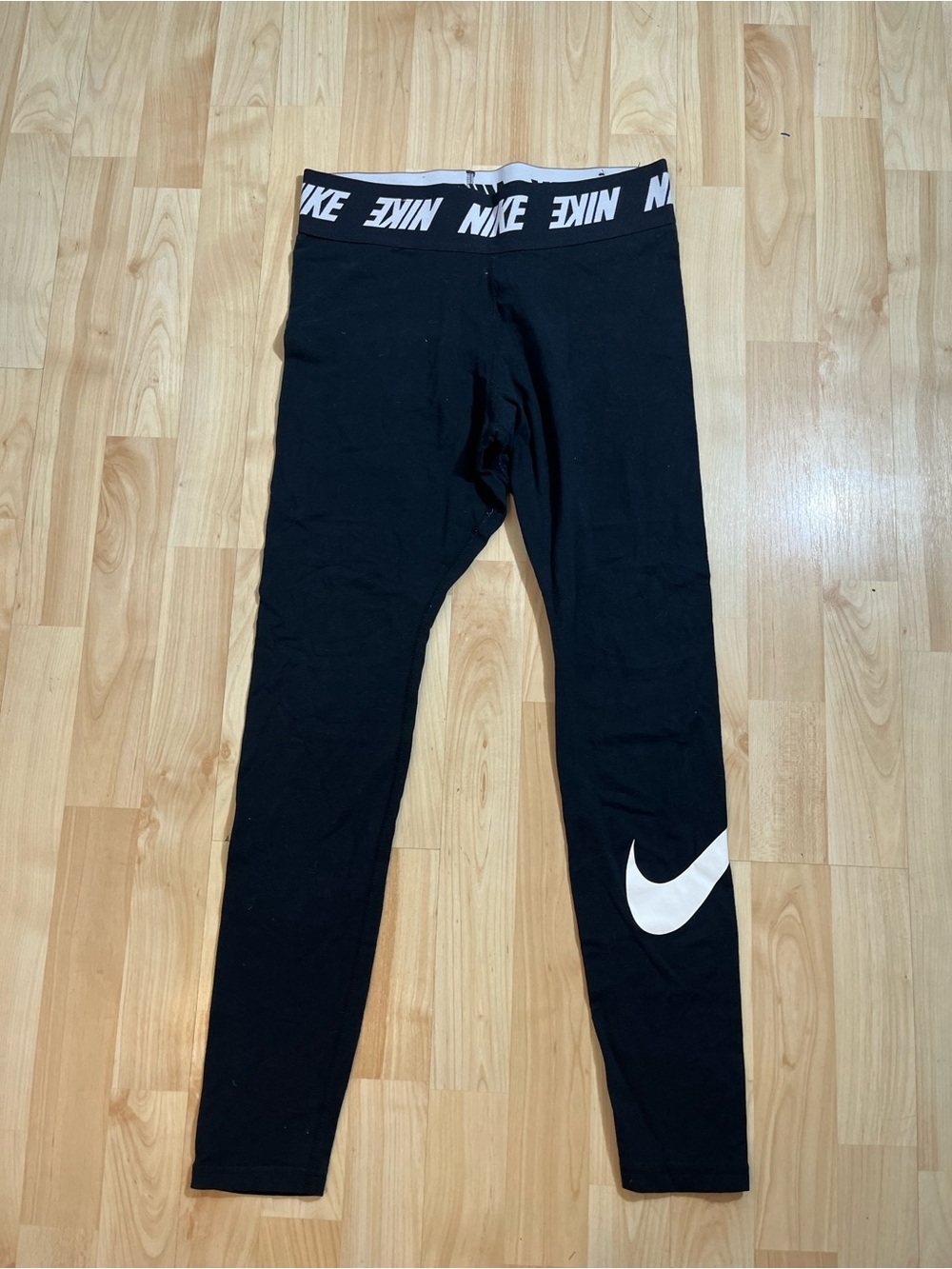 Womens Nike Sportswear Club High Waisted Leggings Black Medium
